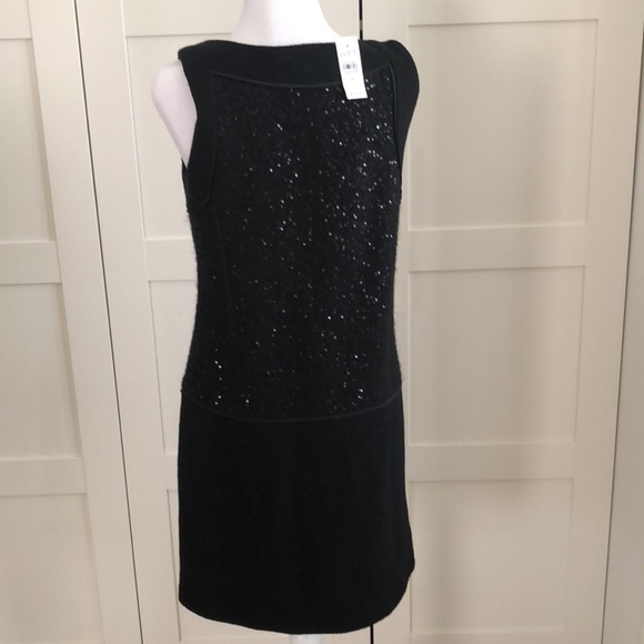 Sequin and wool blend thick jersey jumper dress 6. (M-L) - Picture 1 of 10